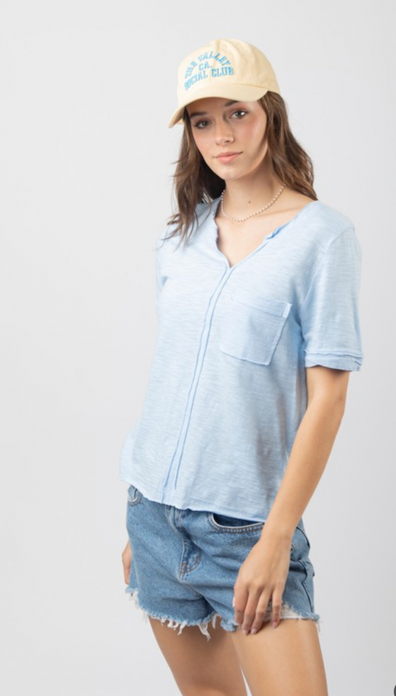 Blue top MEDIUM