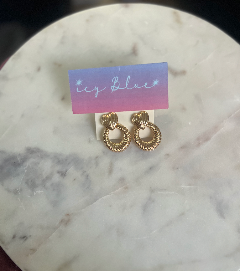 Gold Heart Mini Hoop Earring