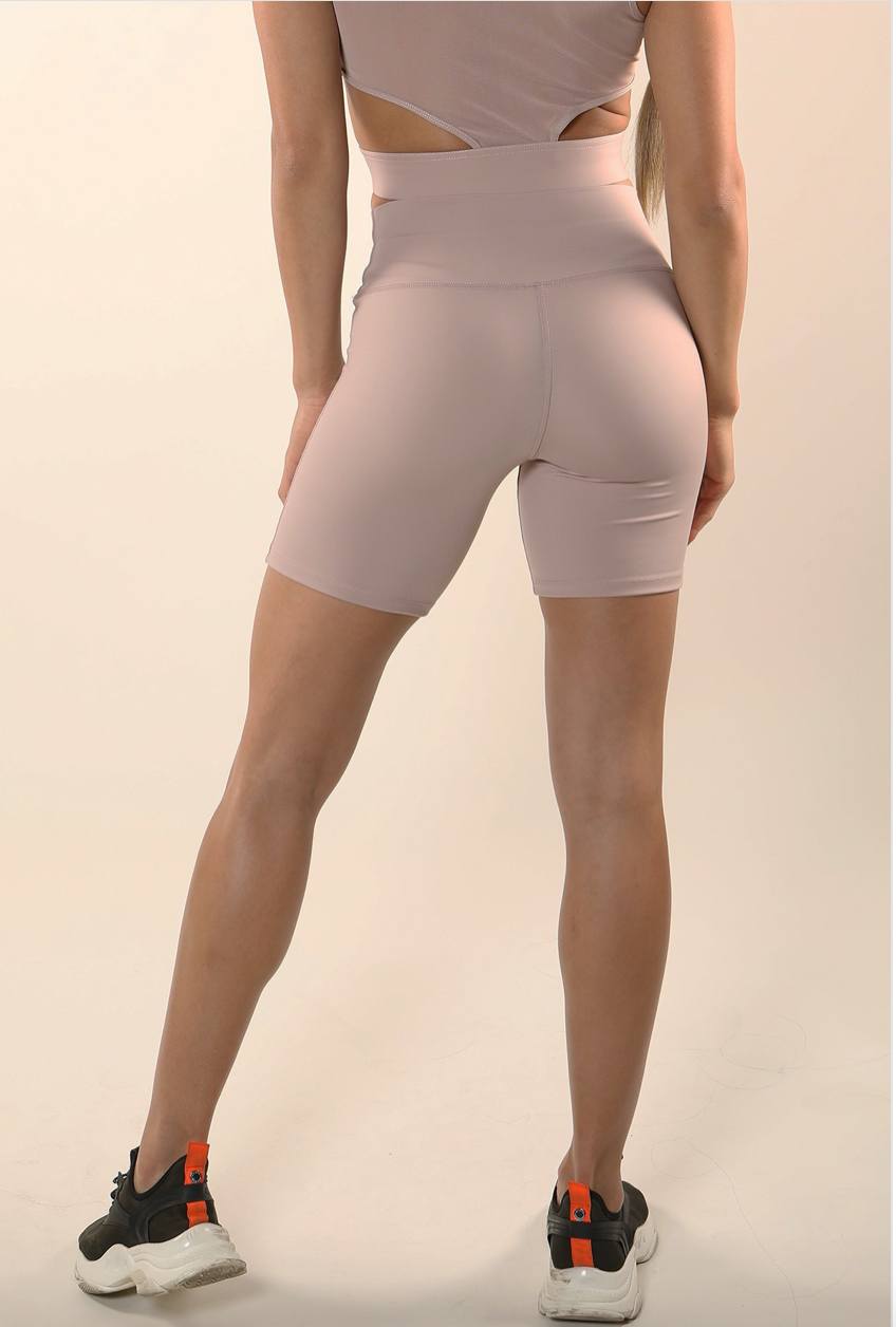 Abby Biker Shorts - Nude